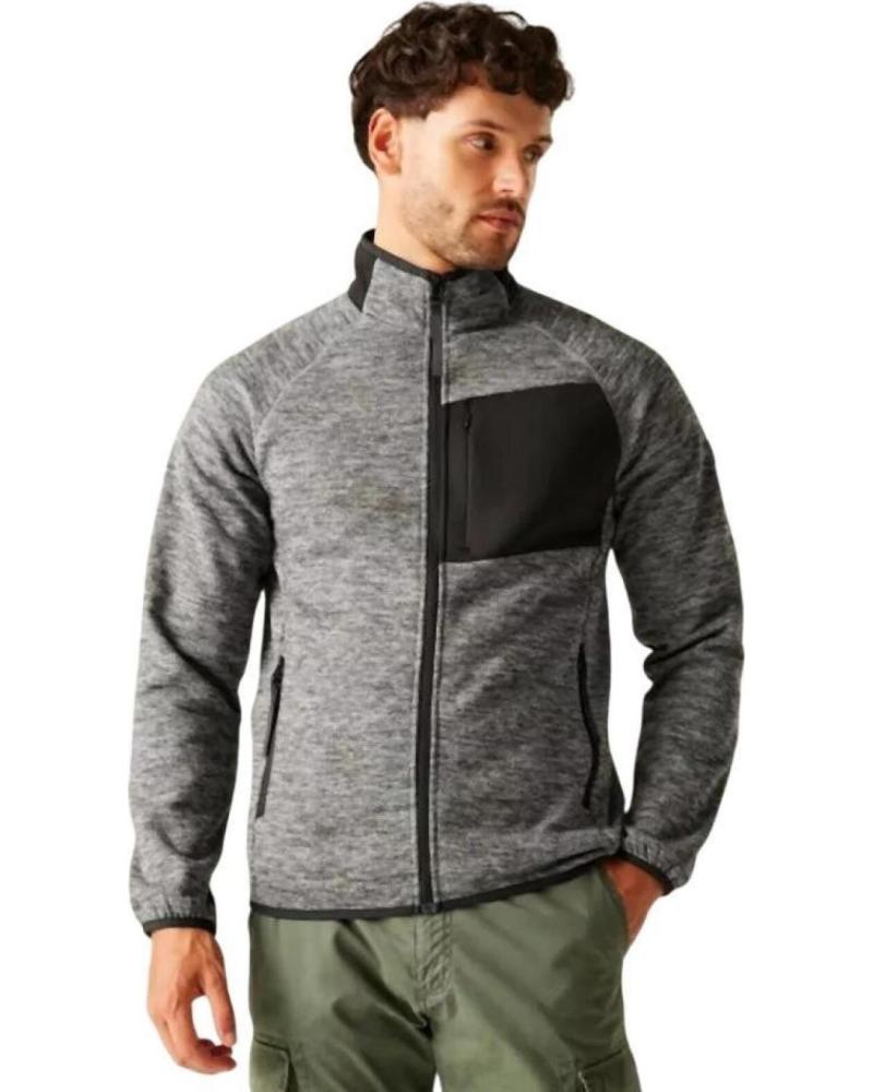 REGATTA SUDADERA CON CREMALLERA SAZANCE RMA665-42B GRIS