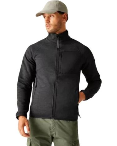 REGATTA SUDADERA CON CREMALLERA SALZANCE RMA665-61 NEGRO
