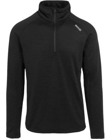 REGATTA YONDER THERMO-SWEATSHIRT MIT REISSVERSCHLUSS - RMA606-800 SCHWARZ NEGRO
