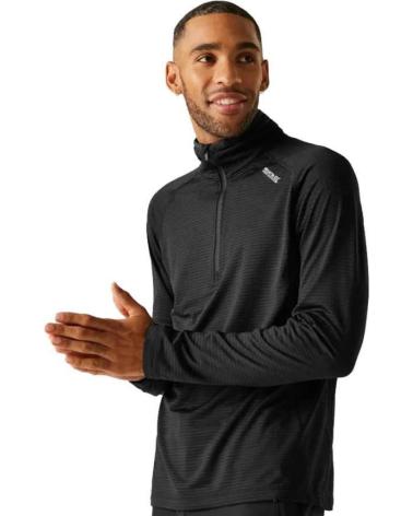 SUDADERA TÉRMICA REGATTA YONDER CON CREMALLERA - RMA606-800 NEGRO NEGRO