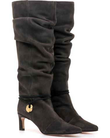 BOTA MTNG 55921 CINZA DE CANO ALTO COM DETALHE METÁLICO GRIS