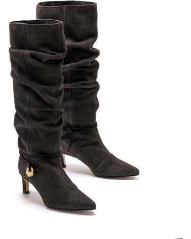 BOTA MTNG 55921 CINZA DE CANO ALTO COM DETALHE METÁLICO GRIS