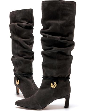 BOTA MTNG 55921 CINZA DE CANO ALTO COM DETALHE METÁLICO GRIS