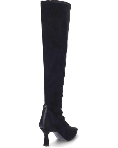 STIVALI ALTI PEDRO MIRALLES 29549 IN CAMOSCIO STRETCH NERO NEGRO