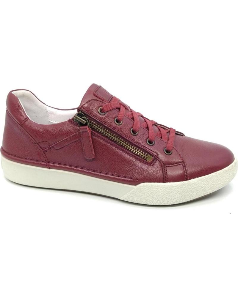 SNEAKER SPORTIVA JOSEF SEIBEL 69913 BORDEAUX CON CERNIERA ROJO
