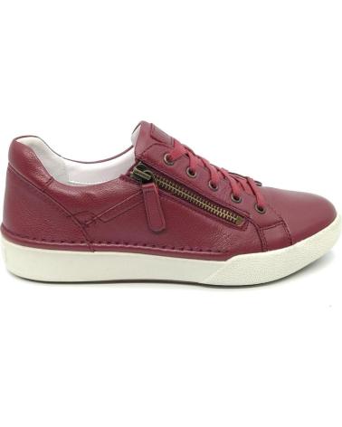 SNEAKER SPORTIVA JOSEF SEIBEL 69913 BORDEAUX CON CERNIERA ROJO