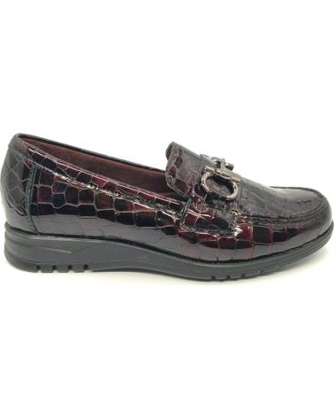 MOCASSINO PITILLOS 20201 BORDEAUX VERNICE CON ORNAMENTO METALLICO ROJO
