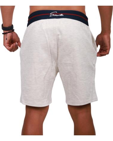 SIKSILK PANTALON EXPOSED TAPE BLANCO
