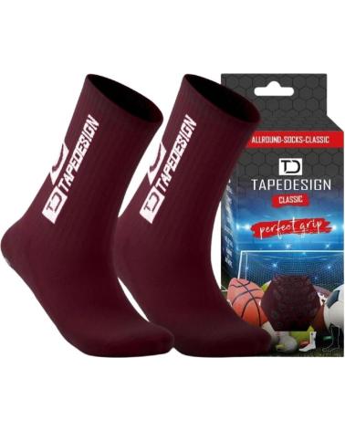 CHAUSSETTES SPORT TAPEDESIGN GRENAT GRANATE