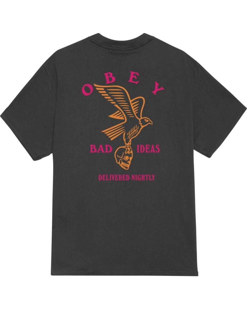 CAMISETA OBEY BAD IDEAS EAGLE NEGRA VINTAGE BLACK NAN