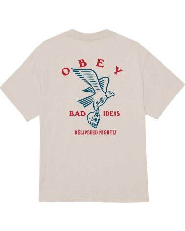 T-SHIRT OBEY BAD IDEAS EAGLE GRIS ARGENT NAN