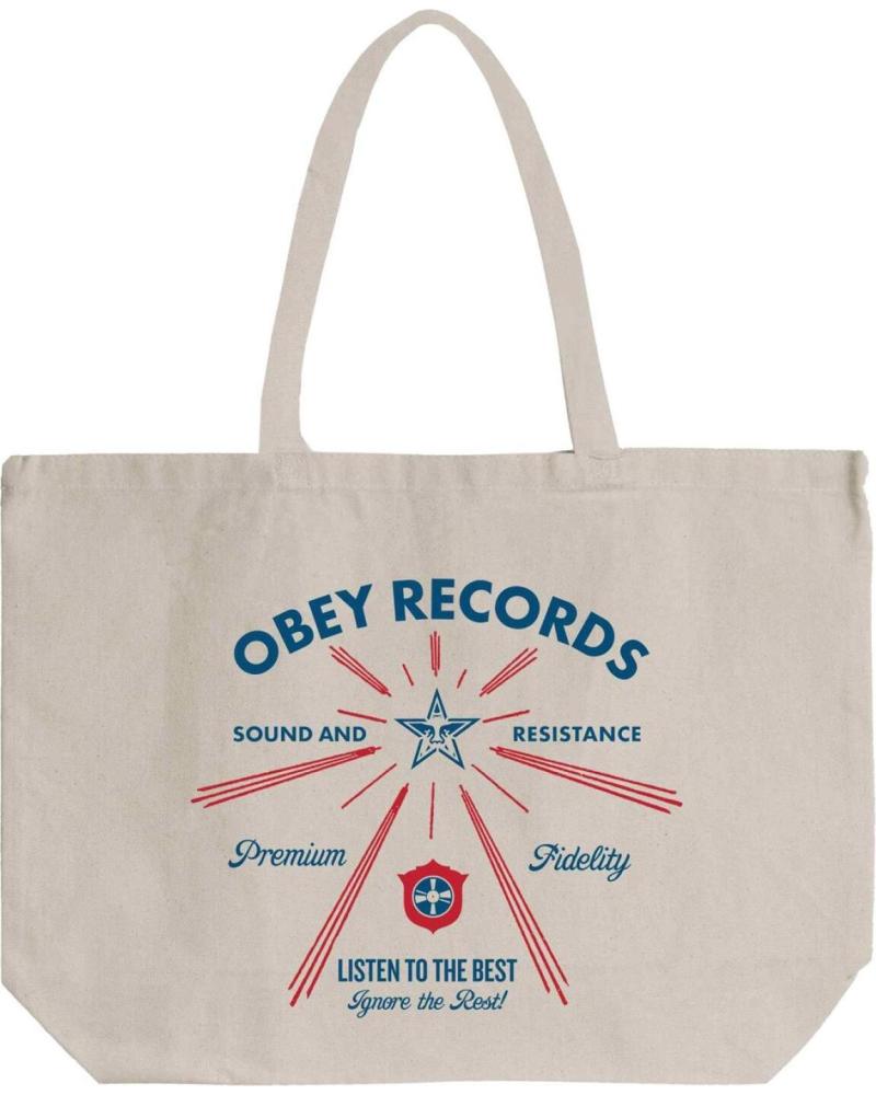 BOLSA TOTE OBEY LISTEN TO THE BEST BEIGE NATURAL NAN