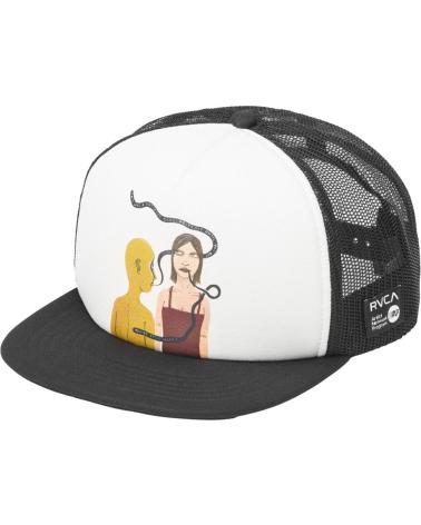 RVCA CASQUETTE YOU'RE STILL HERE FOAMY TRUCKER BLANC ET NOIR NAN