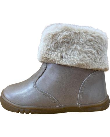 STIVALETTO FLESSIBILE PIRUFIN MADISON BEIGE CON PELLICCIA BEIGE