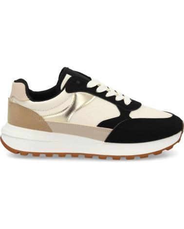 PUNTOSALAO SNEAKERS DEPORTIVAS TT-100 PARA MUJER - NEGRO CON DETALLES BEIGE Y MARRÓN VARIOS COLORES