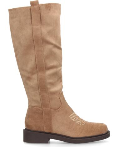 PUNTOSALAO BOTAS D DE CAÑA ALTA COLOR ALBARICOQUE CON TACÓN BAJO VARIOS COLORES