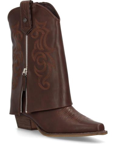PUNTOSALAO BOTAS ESTILO CAMPERA CANA VUELTA DE MUJER COLOR MARRON A-330 VARIOS COLORES