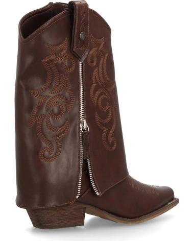 PUNTOSALAO BOTAS ESTILO CAMPERA CANA VUELTA DE MUJER COLOR MARRON A-330 VARIOS COLORES