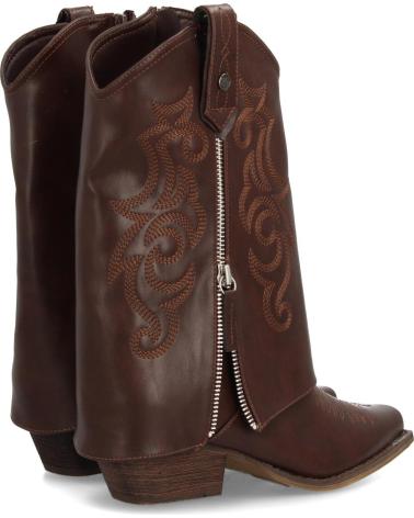 PUNTOSALAO BOTAS ESTILO CAMPERA CANA VUELTA DE MUJER COLOR MARRON A-330 VARIOS COLORES