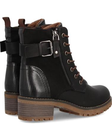 PUNTOSALAO BOTINES ESTILO LENADOR TACON MEDIO DE MUJER COLOR NEGRO 8126 VARIOS COLORES