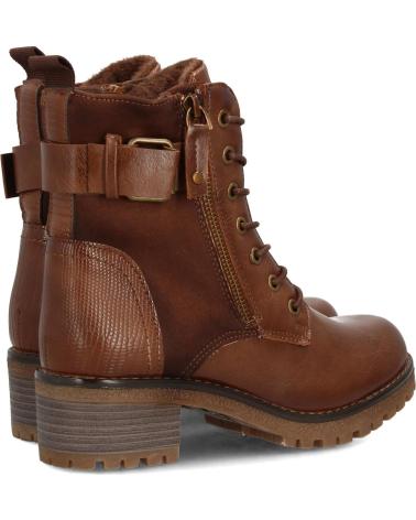 PUNTOSALAO BOTINES ESTILO LENADOR TACON MEDIO DE MUJER COLOR CAMEL 8126 VARIOS COLORES