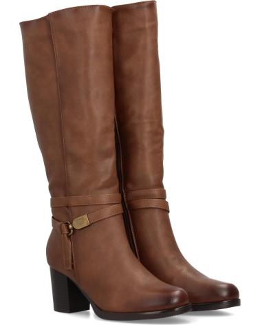 PUNTOSALAO BOTAS ALTAS TACON MEDIO DE MUJER COLOR KAKI 2550 VARIOS COLORES