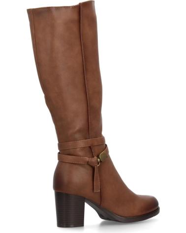 PUNTOSALAO BOTAS ALTAS TACON MEDIO DE MUJER COLOR KAKI 2550 VARIOS COLORES