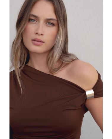 PUNTOSALAO TOP ASIMETRICO APLIQUE VARIOS COLORES