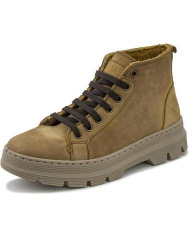 NATURAL WORLD 7181 U NAIRA BOTA UNISEX DE EN NAPA CON FORRO DE LANA - MOCA