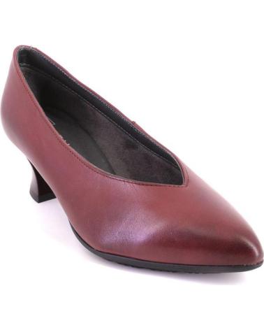 ZAPATOS DE TACÓN PITILLOS 10854 PIEL BURDEOS BURDEOS