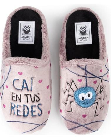 MARPEN ZAPATILLAS DE CASA DISEÑO ARAÑA LILA LILA