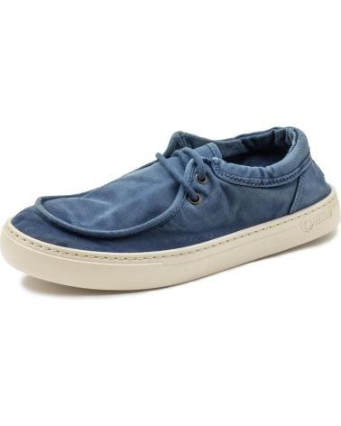 NATURAL WORLD WALLABY 6605 BOAT SHOE BLUE AZUL