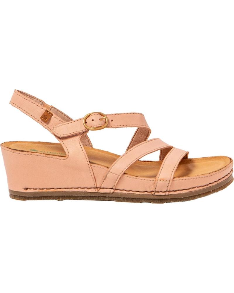 SANDALIA EL NATURALISTA PICUAL N5855 CON CUÑA, COLOR NARANJA NARANJA