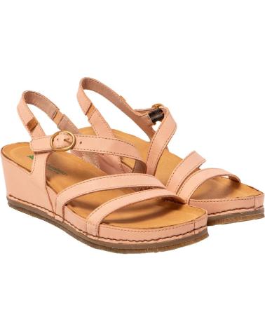 SANDALIA EL NATURALISTA PICUAL N5855 CON CUÑA, COLOR NARANJA NARANJA