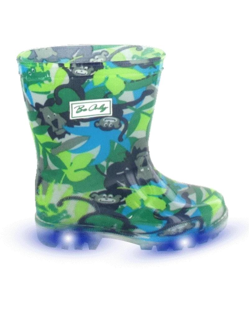 BE ONLY JUNGLE KID LIGHT GUMMISTIEFEL GRÜN MIT LICHTERN FÜR KINDER VERDE
