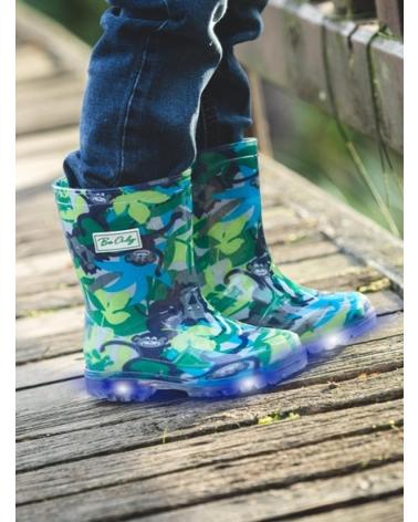 BE ONLY JUNGLE KID LIGHT GUMMISTIEFEL GRÜN MIT LICHTERN FÜR KINDER VERDE