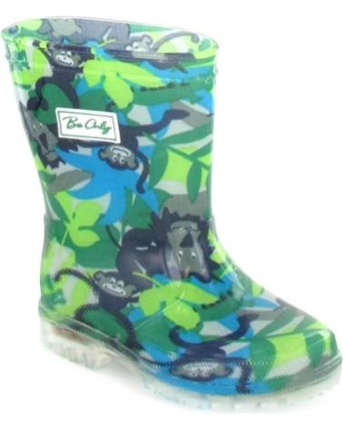 BE ONLY JUNGLE KID LIGHT GUMMISTIEFEL GRÜN MIT LICHTERN FÜR KINDER VERDE