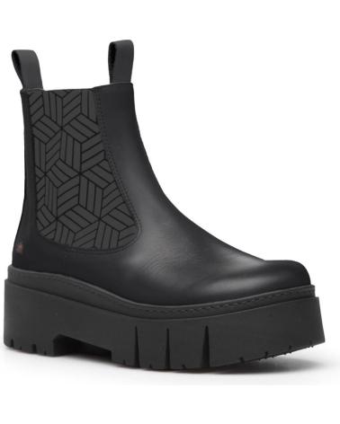 BOTA CHELSEA PLATAFORMA ART COMPANY LEEDS 1766 - PRETO NEGRO