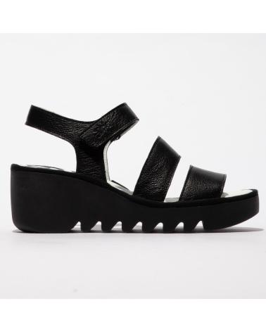 FLY LONDON SANDALIA CUÑA BEXI 575 - NEGRO NEGRO