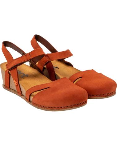 SANDÁLIAS DE CUNHA ART COMPANY 1931 I LIVE LARANJA NARANJA