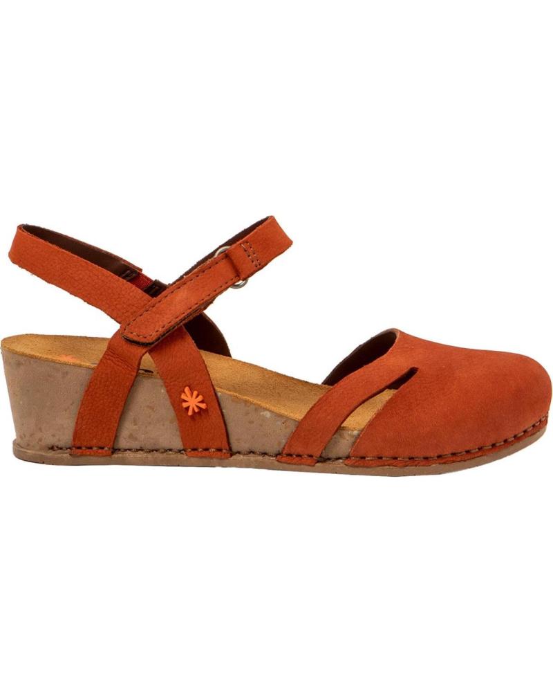 SANDÁLIAS DE CUNHA ART COMPANY 1931 I LIVE LARANJA NARANJA