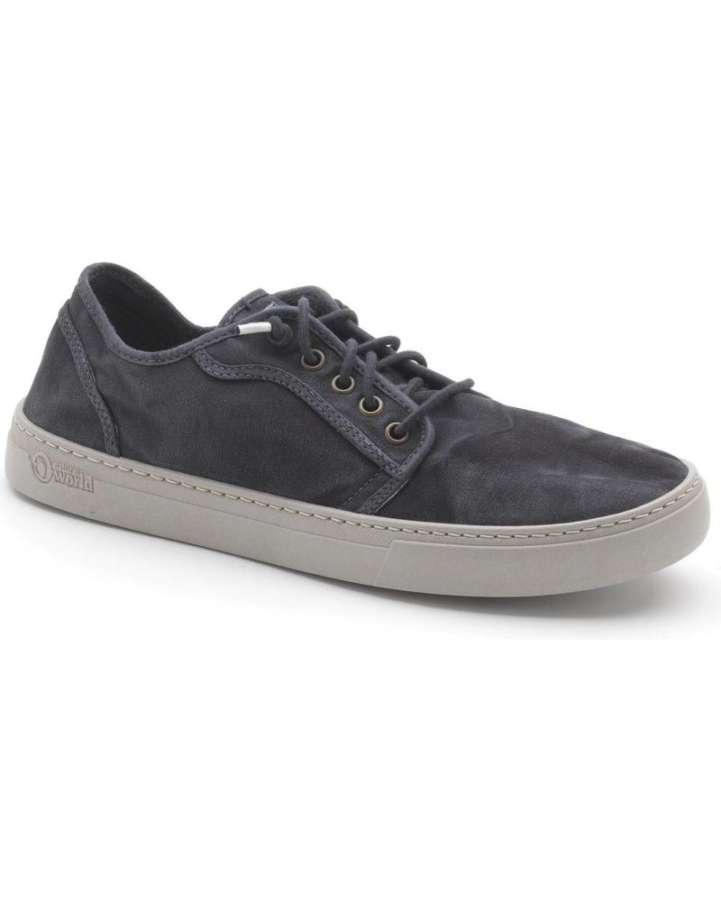 TÊNIS VEGANOS NATURAL WORLD 6602E DE LONA EM AZUL AZUL