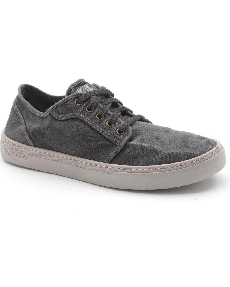 SAPATILHA CASUAL URBANA NATURAL WORLD BASKET 6602E CINZENTA GRIS