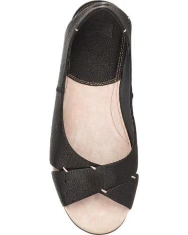 SANDALIA PLANA CAMPER ONA 21977-001 NEGRA NEGRO