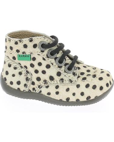 BOTA KICKERS BONBON DE BOLINHAS, BEGE BEIGE
