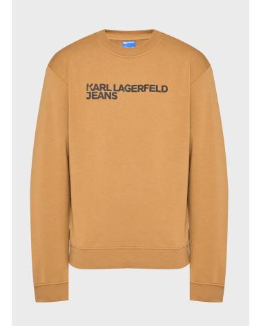 KARL LAGERFELD KLJ REG ESSENTIAL LOGO SWEAT CAMEL