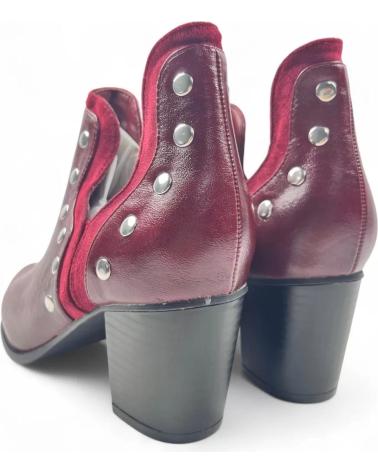 TIMBOS BOTIN COWBOY DE MUJER COLOR VINO 132225 ROJO