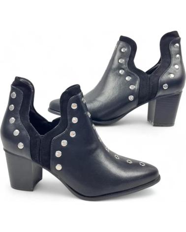 TIMBOS BOTIN COWBOY DE MUJER COLOR 132223 NEGRO