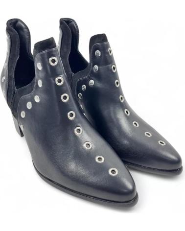 TIMBOS BOTIN COWBOY DE MUJER COLOR 132223 NEGRO