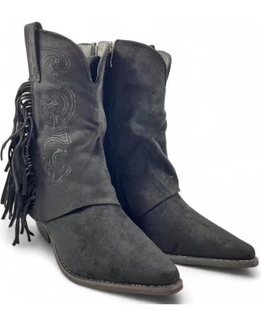 TIMBOS BOTIN COWBOY DE MUJER COLOR 132222 NEGRO